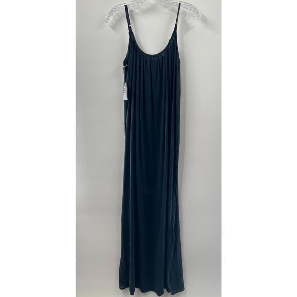 Velvet Graham & Spencer Spaghetti Strap Gray Gauze Maxi Dress Size Large NWT - Picture 2 of 8